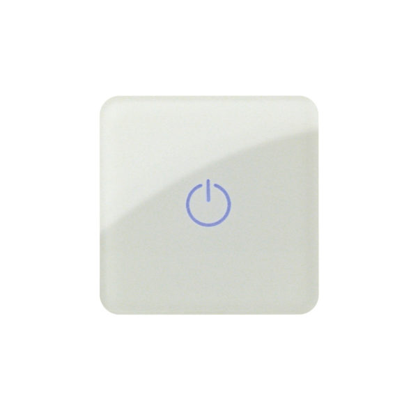 Tasto capacitivo ONE.KI bianco quadrato, fz. on/off
